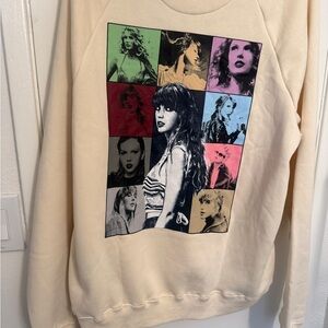 Taylor Swift The Eras Tour Cream sweater